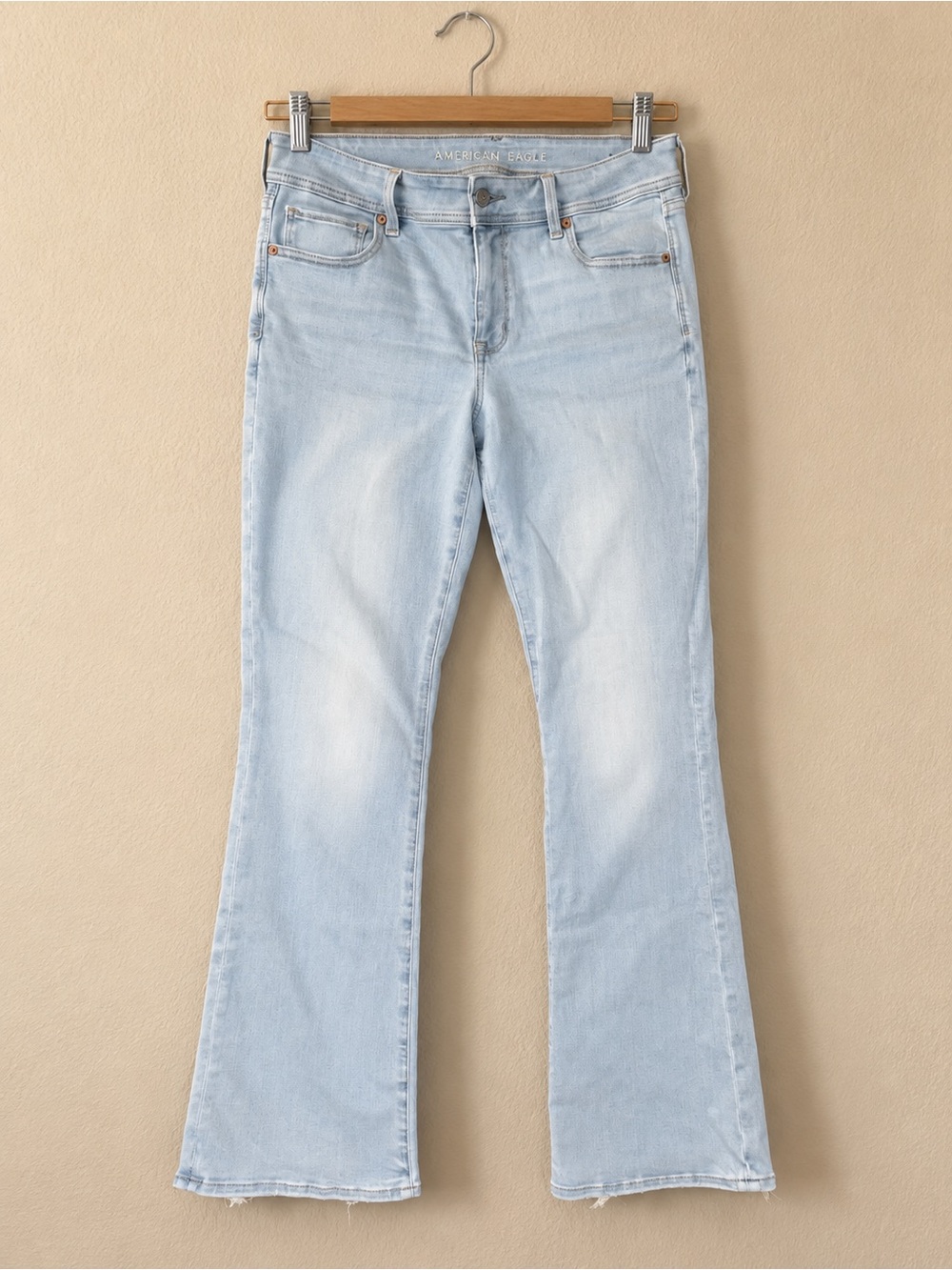 American Eagle Outfitters Light Blue, Next Level Stretch Flare Jeans